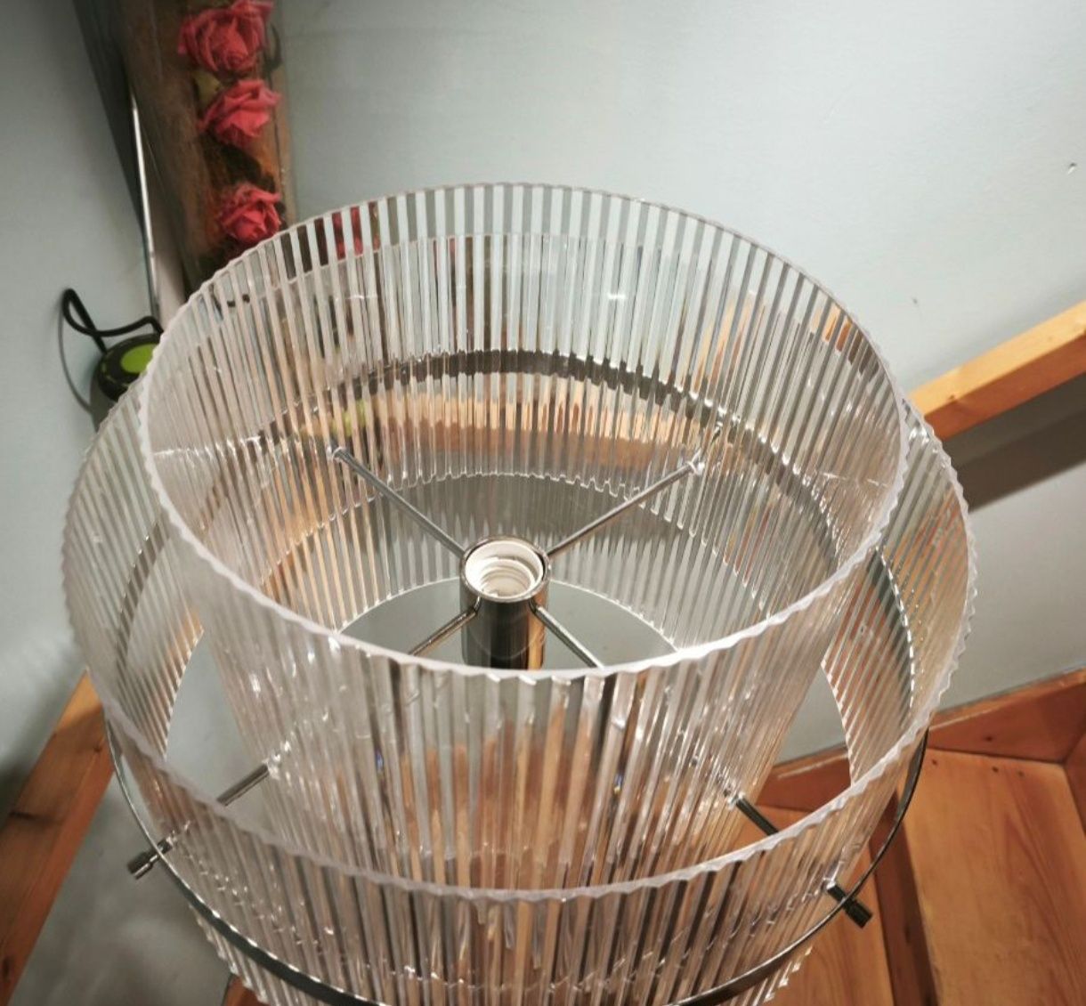 Lampa kpl 2 lamp biurowa i stojąca akryl metal