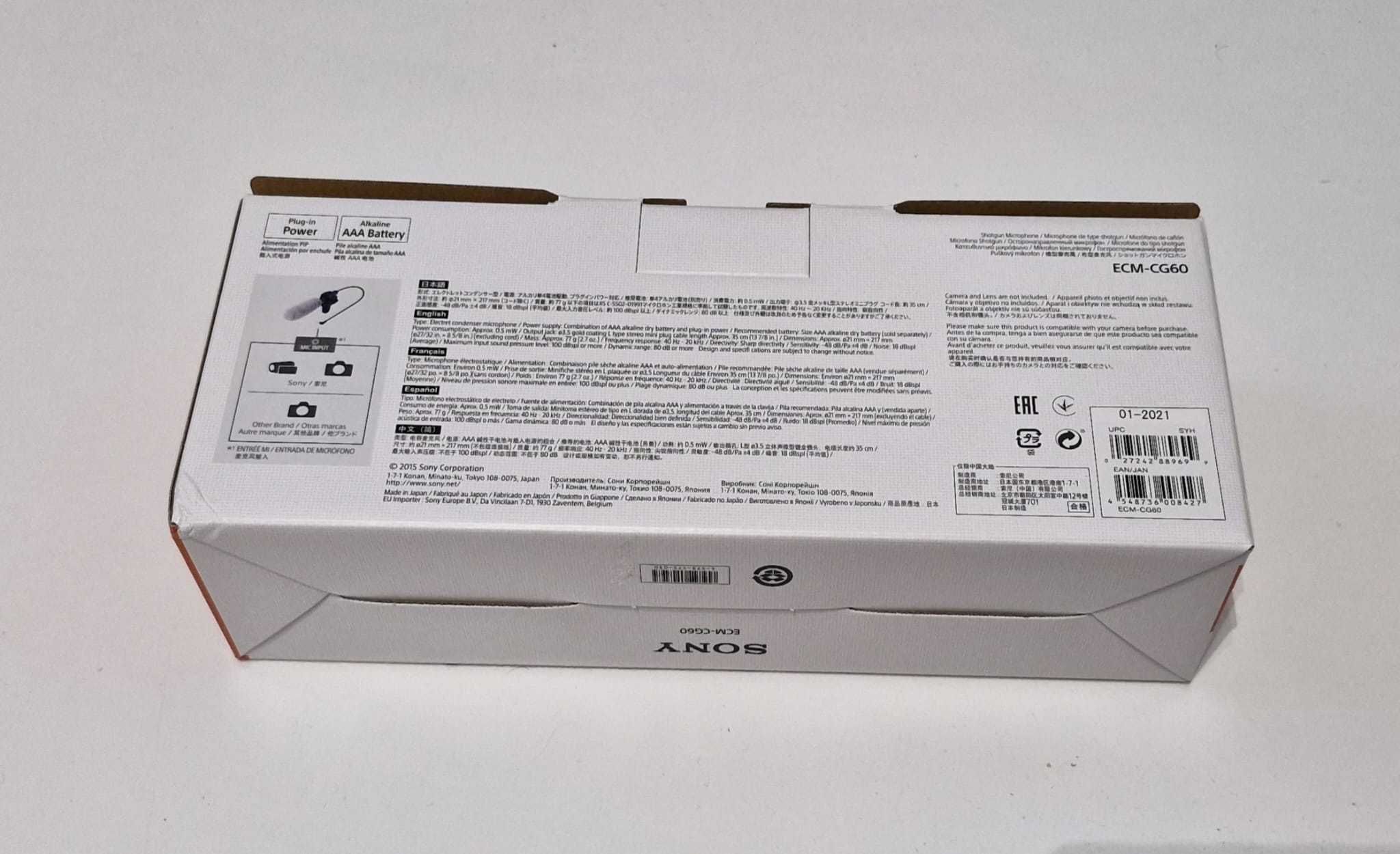 Mikrofon Sony Shogun ecm-cg60 Kierunkowy do Aparatu i Kamery Jak Nowy