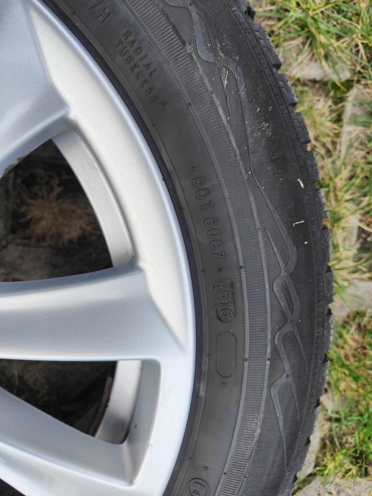 Koła Bmw F10 felgi 8J is30 5x120 Nokian WR A4 225/55r17 zimowe tanie