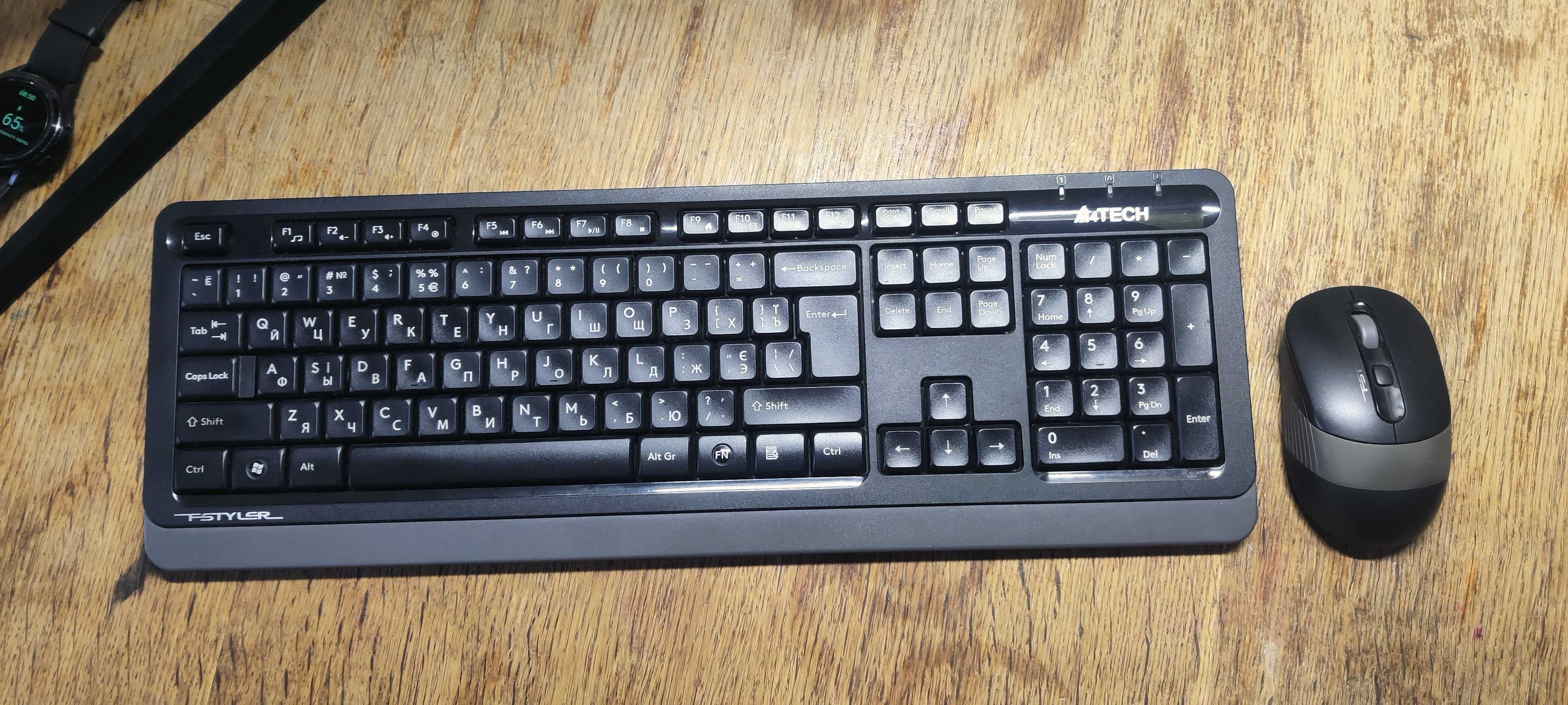 Клавіатура + миша бездротова A4tech FG1010 (Grey)