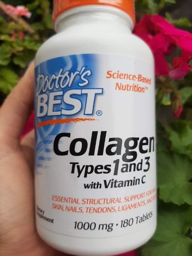 Коллаген Doctor's Best 1000 колаген Collagen тип 1-3 + С витамин 180шт