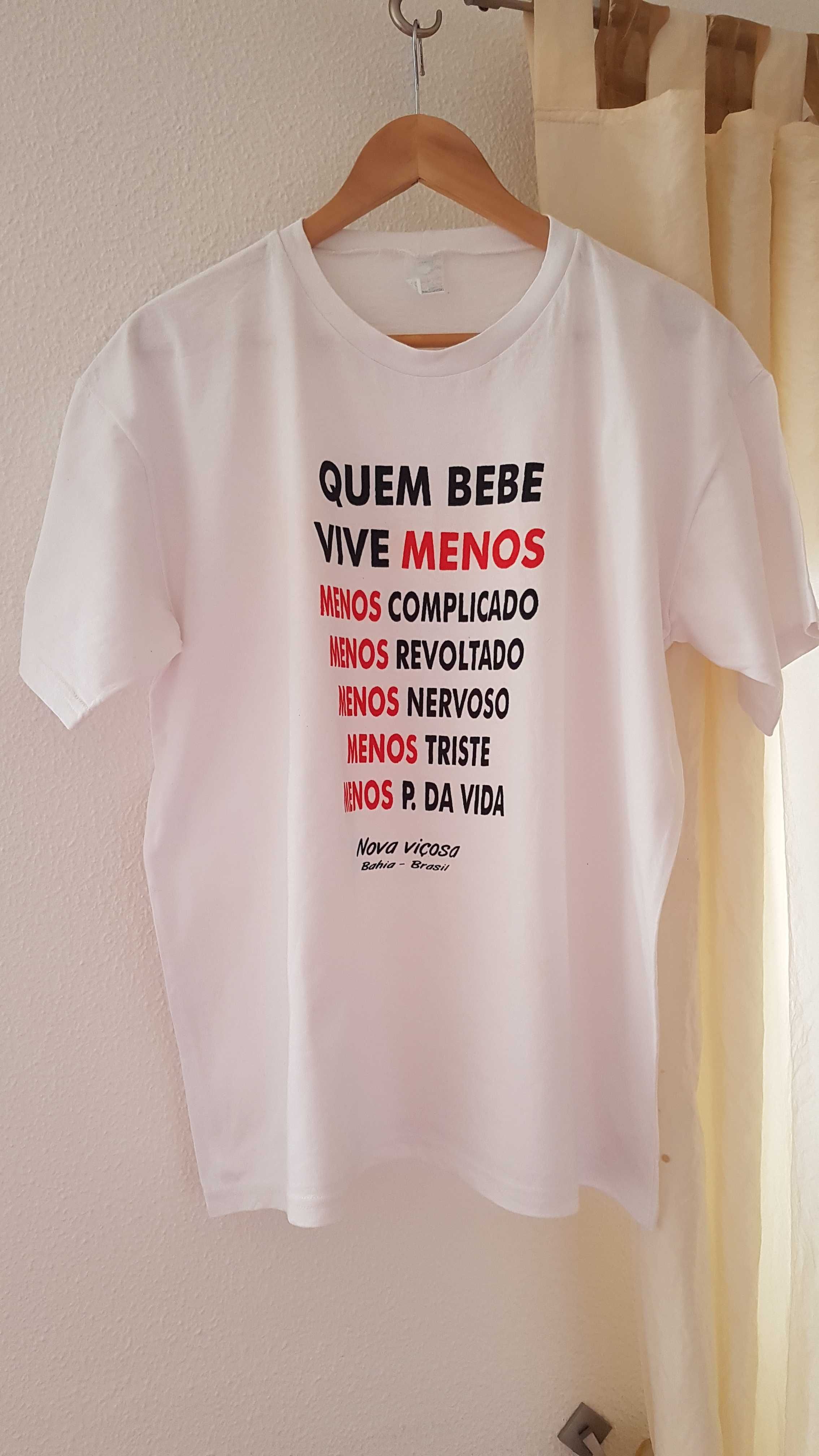 T-shirt Quem bebe Vive menos