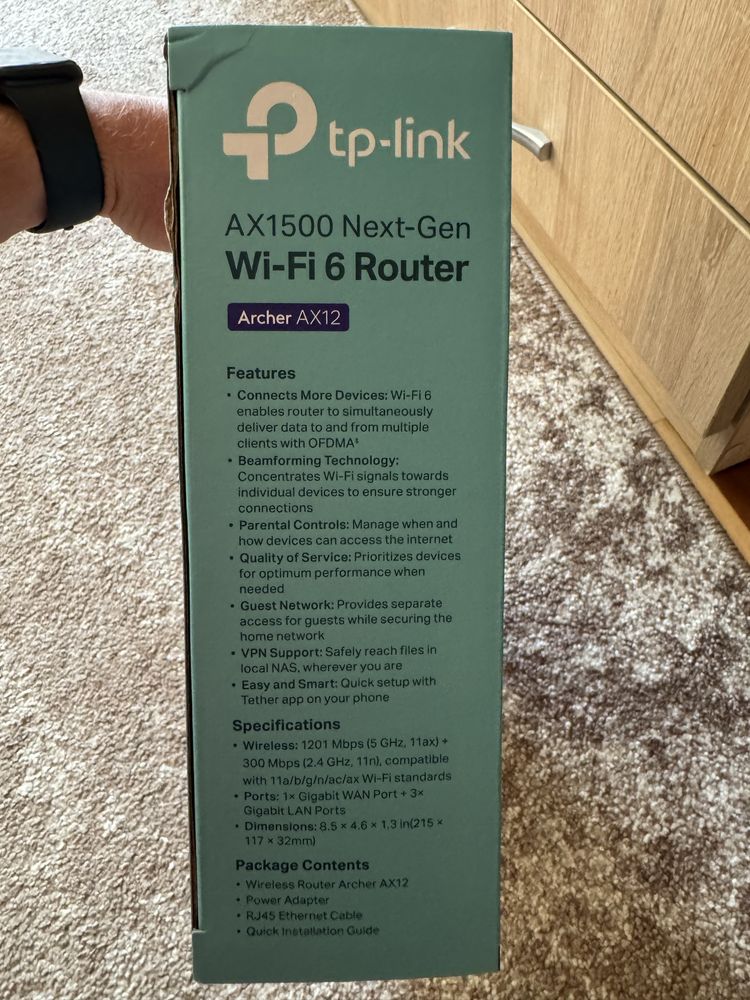 Wifi роутер TP link ax 1500