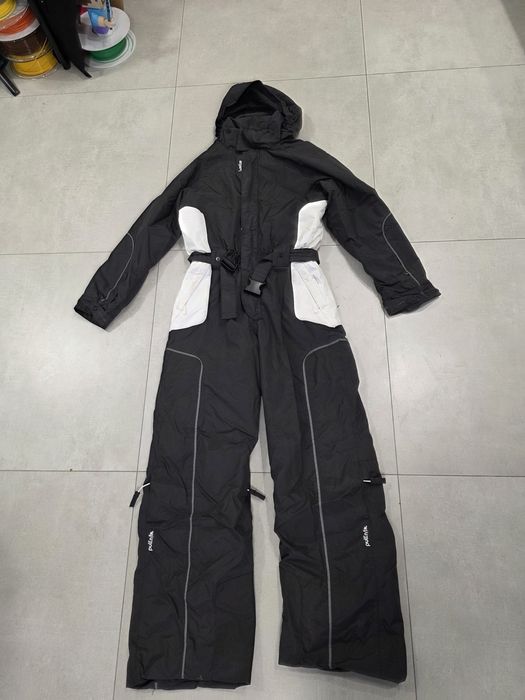 WED'ZE Kombinezon Narciarski 12 lat 146/158 cm Czarno-Biały Używany