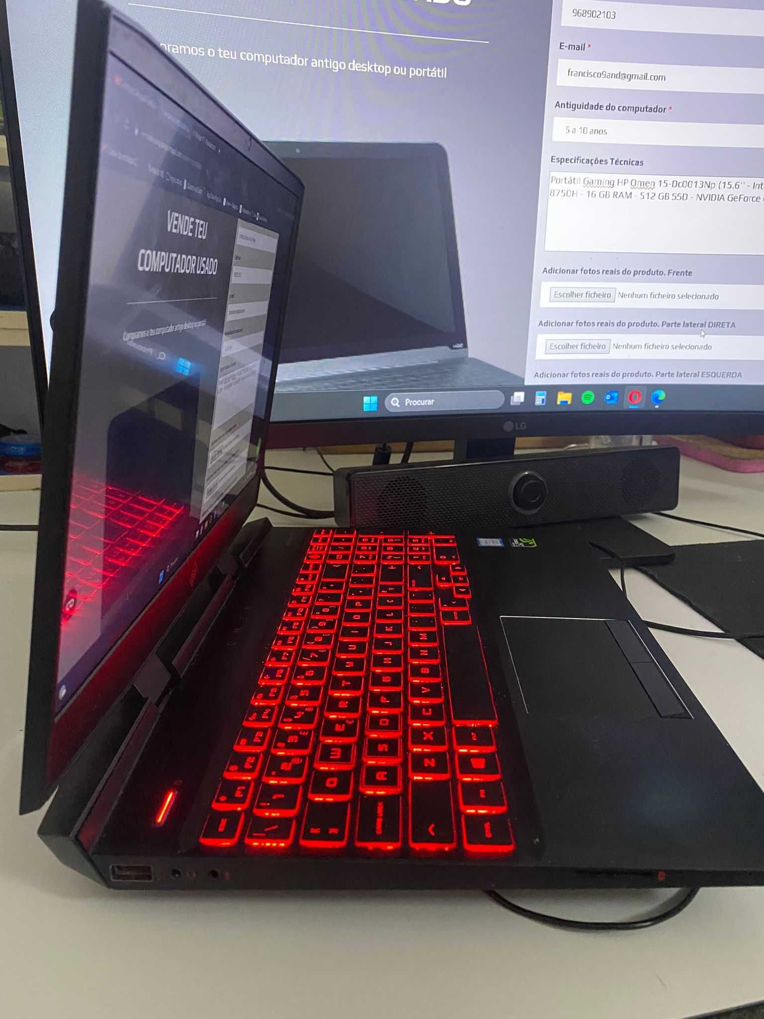 Portátil Gaming HP Omen 15