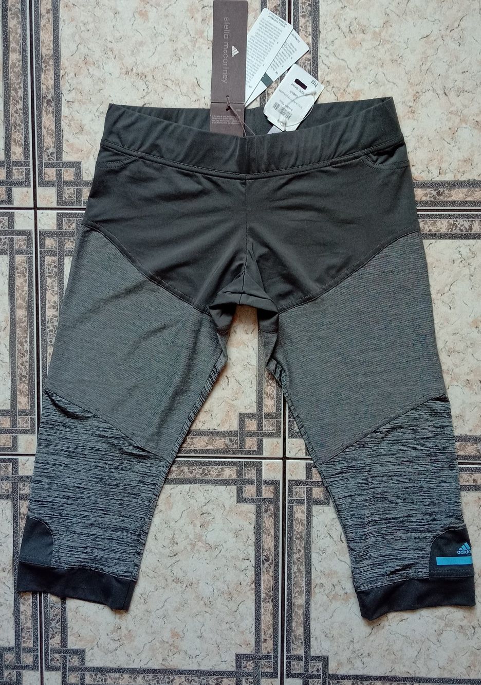 Adidas Stella McCartney krótkie legginsy spodenki sportowe damskie S