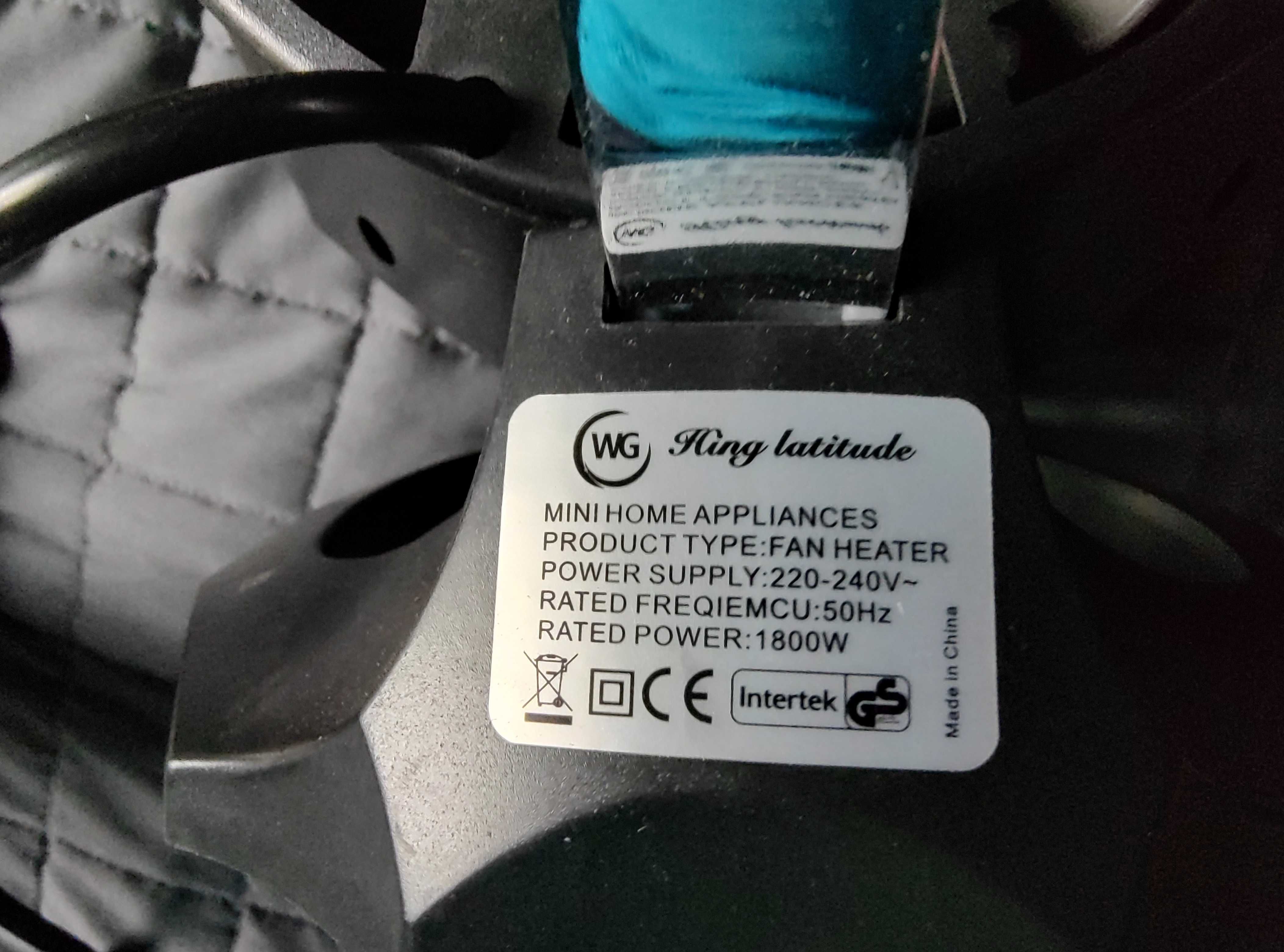 Nagrzewnica / grzejnik elektryczny 1,8kW