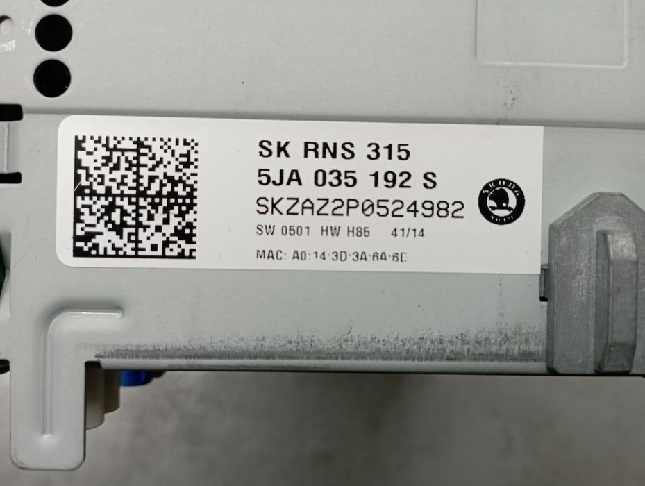 Rádio / auto-rádio SKODA Rapid Spaceback (NH1)