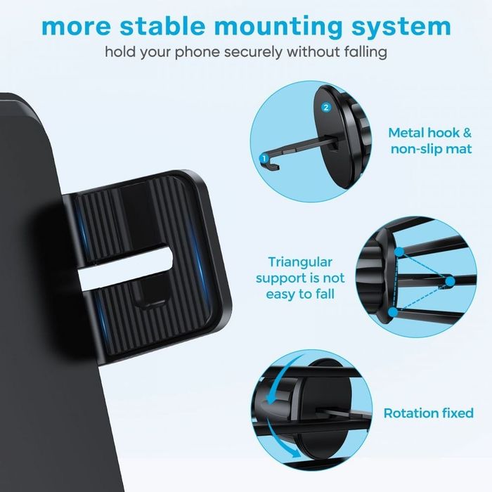 Uchwyt Samochodowy Z Ładowarką Bezprzewodową Jr-Zs219 15W Black