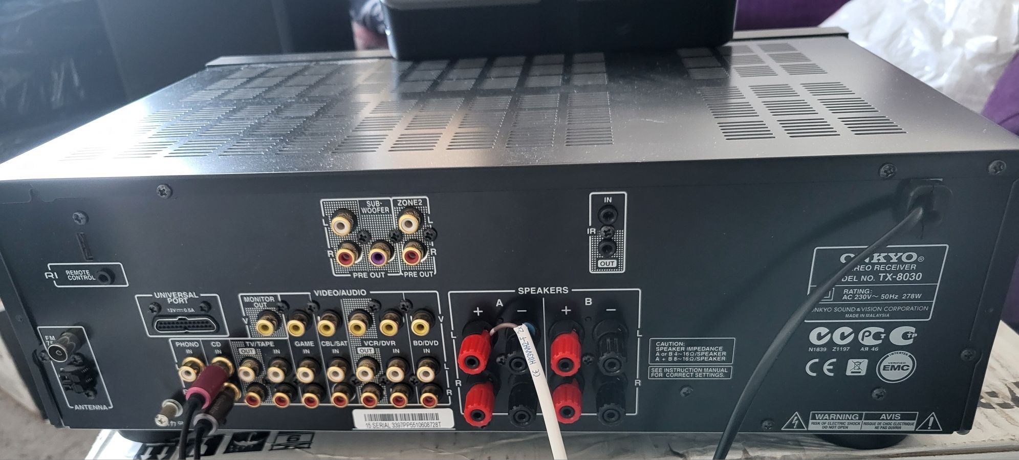 Onkyo stereo reciver tx-8030 z pilotem