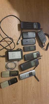 Zestaw starych telefonów, gsm, DECT, Nokia, Siemens Samsung