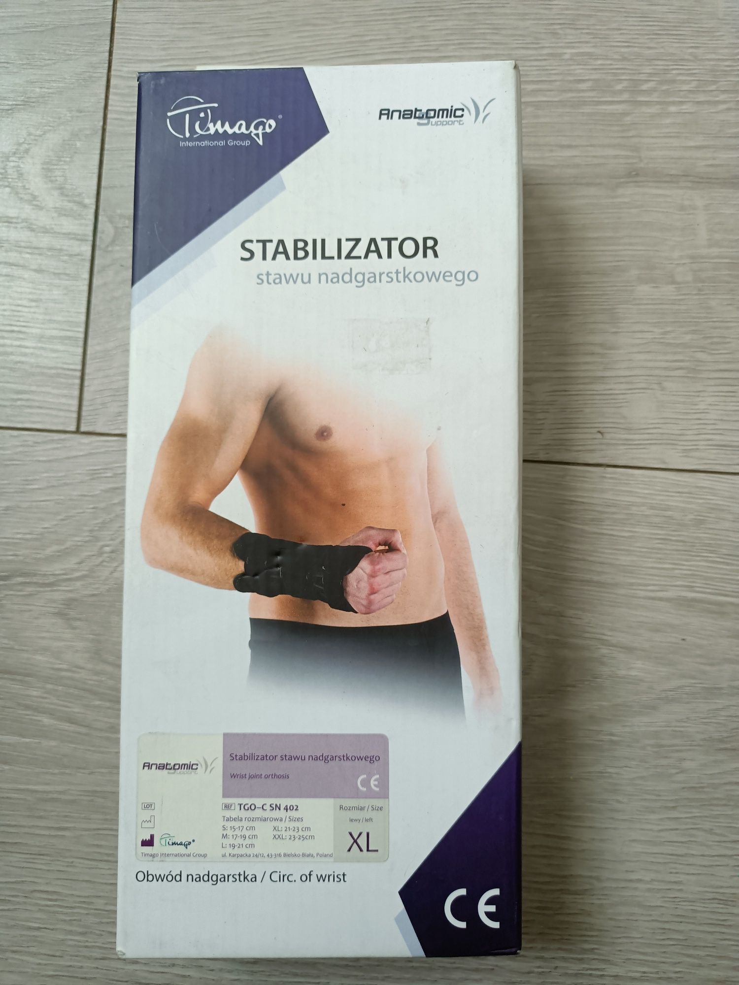 Stabilizator stawu nadgarstkowego lewa reka