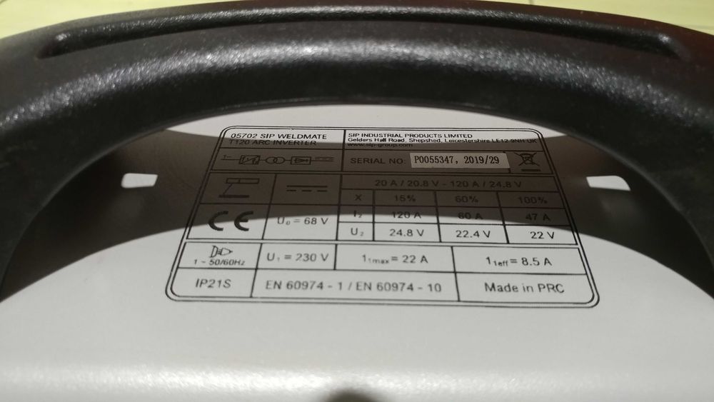 НОВЫЙ сварочный аппарат Инвертор + Аргон SIP Weldmate T120 из Англии