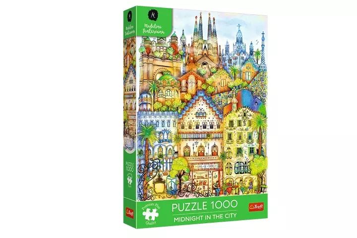 Puzzle 1000 elementów. O północy w Barcelonie. Trefl. Nowy Produkt