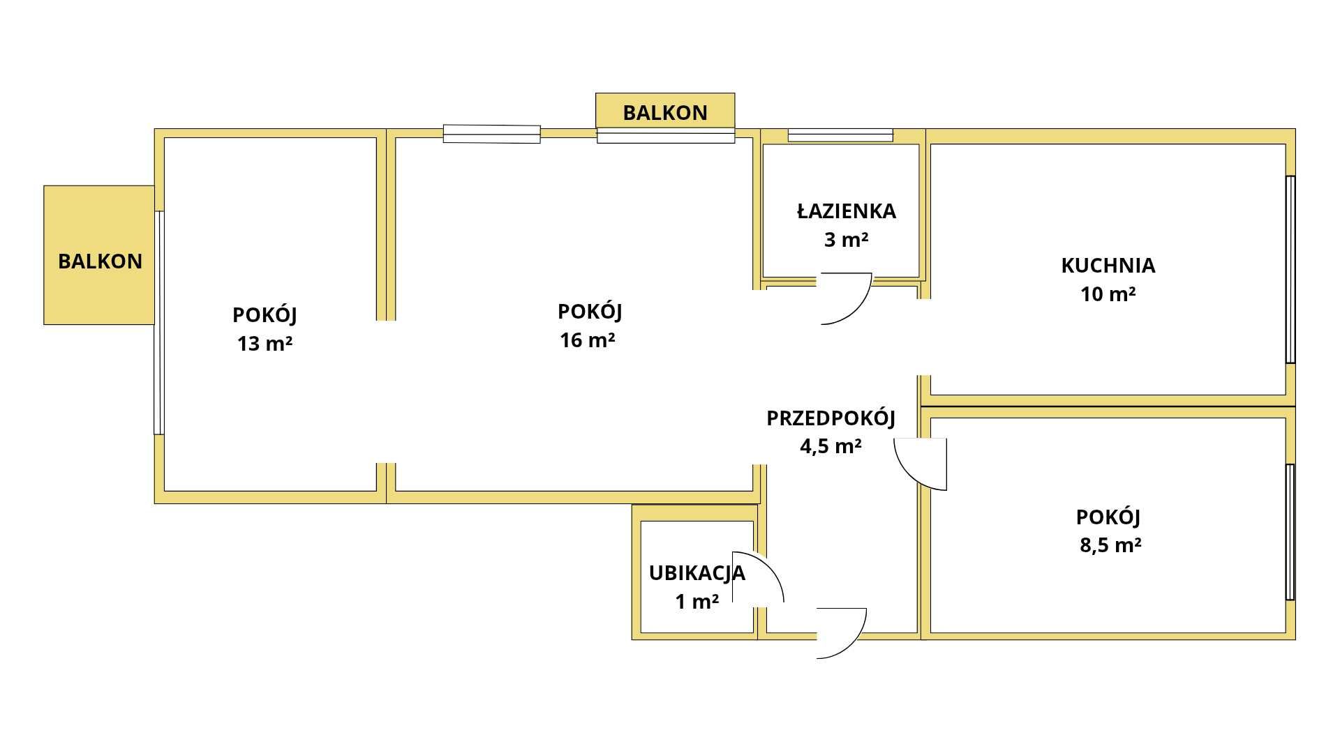 Mieszkanie 56m²–3 pokoje, centrum Mławy, klimatyzacja, kominek