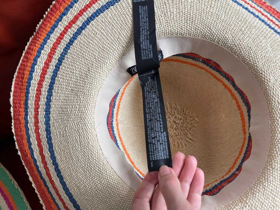 Плетений капелюх, шляпа Zara, розмір S (56 см). Новий