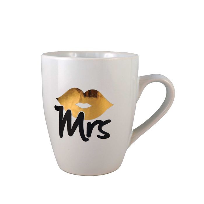 Zestaw kubków Mr Mrs Black White 300 ml KUBKI NA PREZENT kubek dla par