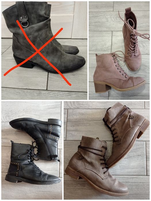 Жіночі чоботи, черевики, козаки, напівчоботи, 38-39 р.