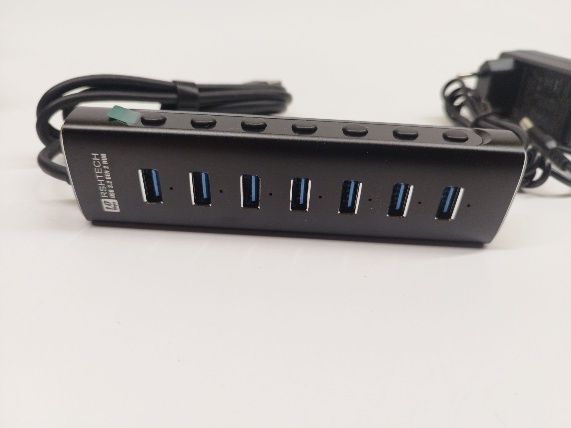 Hub USB 3,2 7portowy z zasilaczem rozdzielacz USB