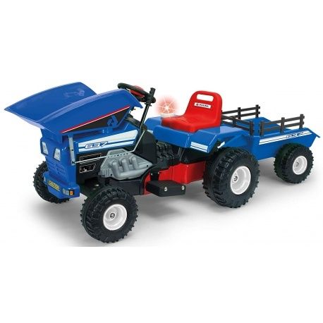Traktor na akumulator 12v dla dzieci z przyczepką traktorek wywrotka
