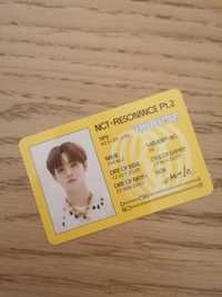 karta Chenle Departure ID card NCT RESONANCE Pt.2