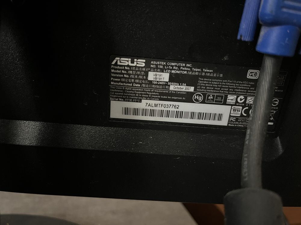 Монітор Asus VB191