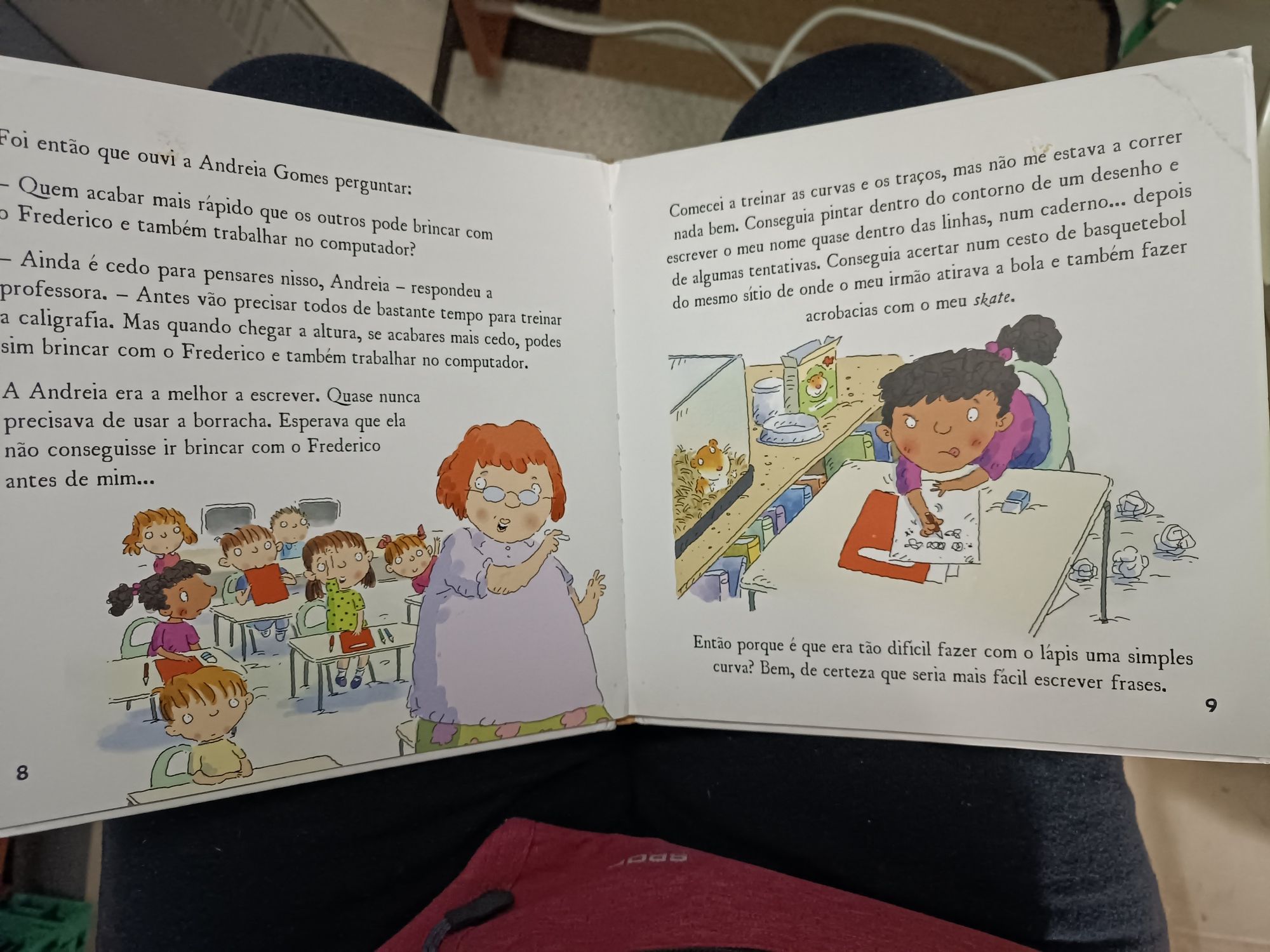 Livro infantil - A caligrafia toda bonita...