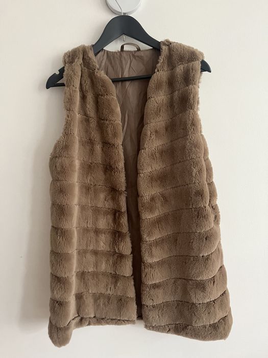 2 kamizelki futerkowe jesien