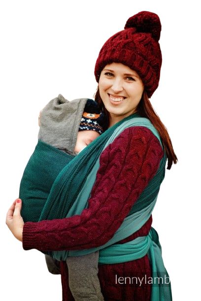 OLIWIA, Chusta do noszenia dzieci, splot jodełkowy, 100% bawełna