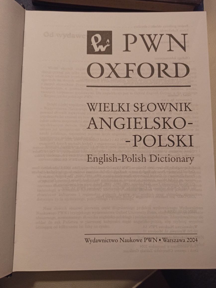 Wielki słownik angielsko-polski