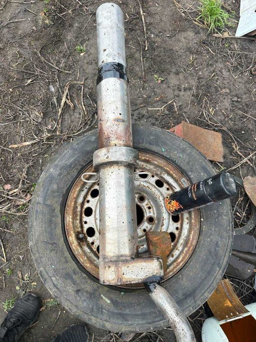 Глушитель выхлопная труба прямоток с нержавки ВАЗ 2101 - 2107