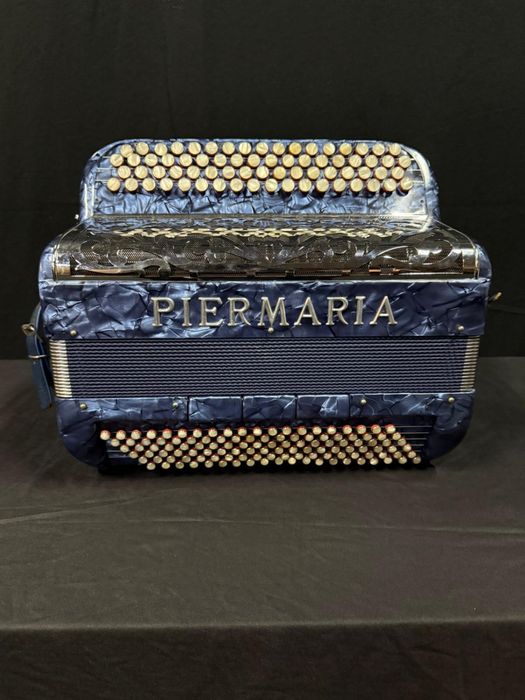 Acordeão de botões Piermaria 4 voz 120 Baixos