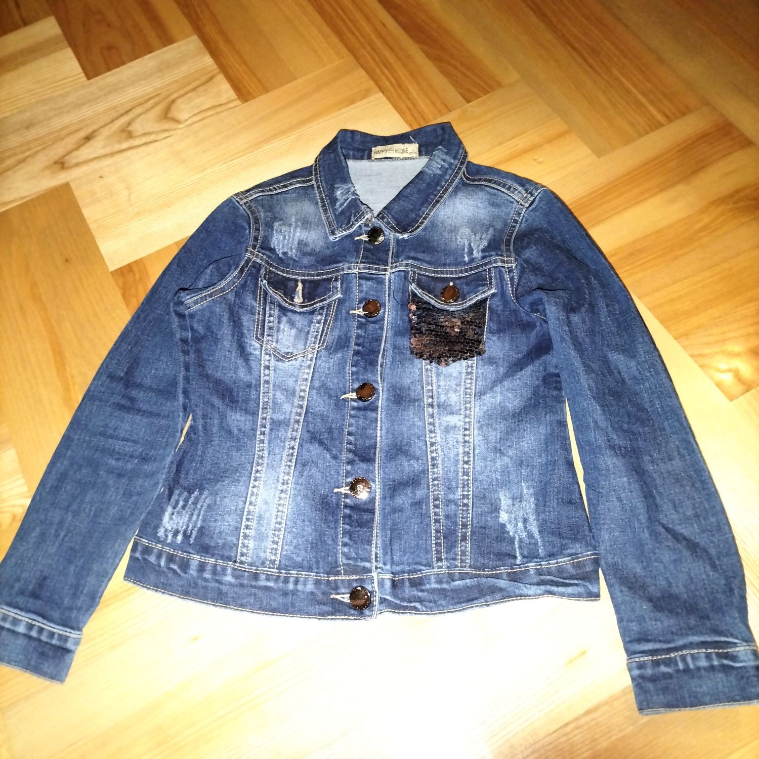 Bluza dziewczęca jeansowa