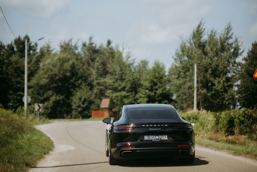 Auto klasy premium do ślubu Porsche panamera 4