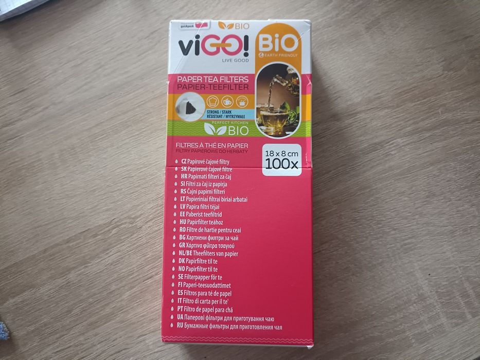 Bio Filtry papierowe do herbaty 100 szt. viGO