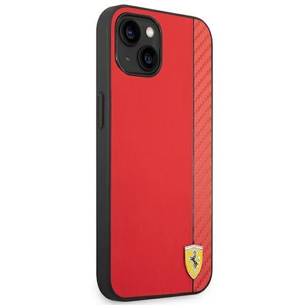 Etui Ferrari iPhone 14 Plus / 15 Plus 6.7" Czerwony Karbon