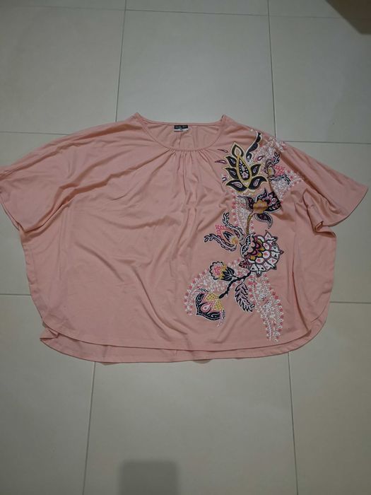 Bluzka z krótkimi rękawem typu nietoperz xxl