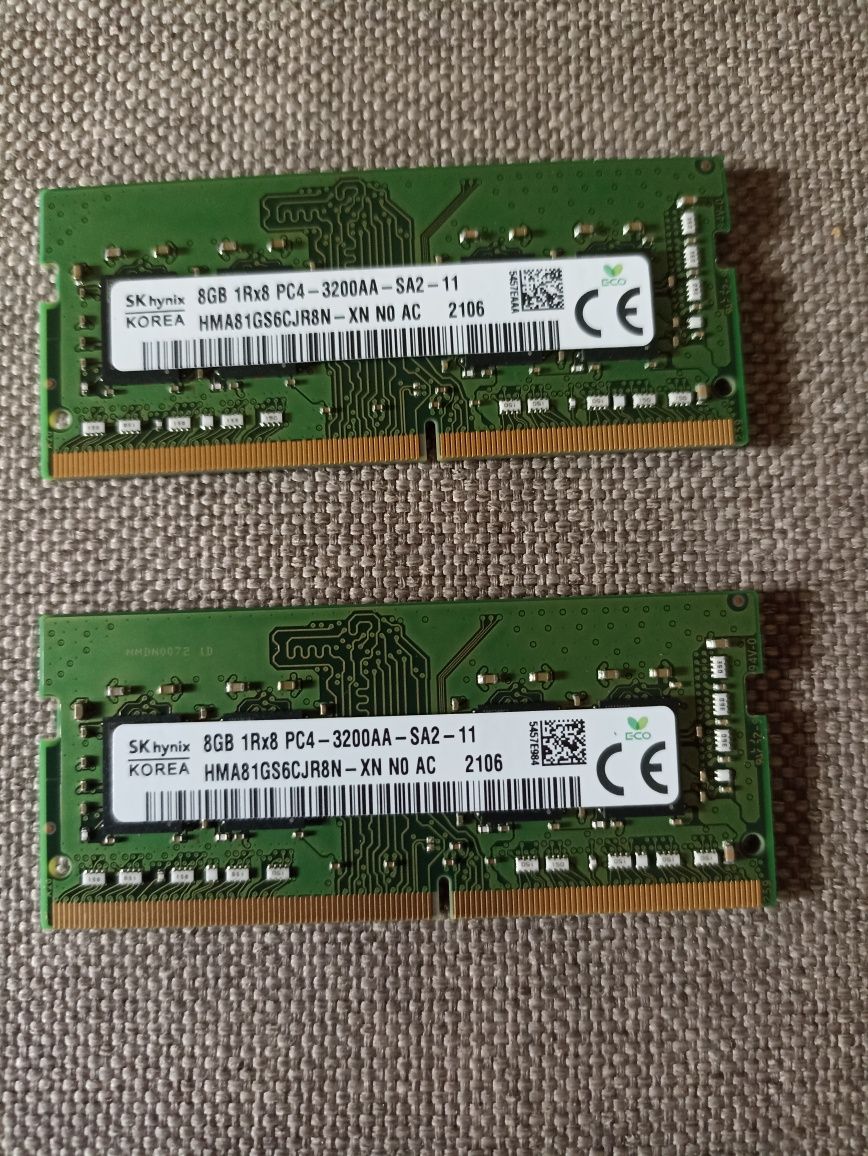 Ноутбучная оперативная память SK hynix 8GB 1R*8 PC4-3200