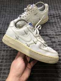 NIKE AIR FORCE 1 (36) 22.5см белые женские кроссовки кеды оригинал кож