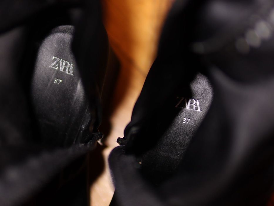 Botins meia Zara 37 pretos