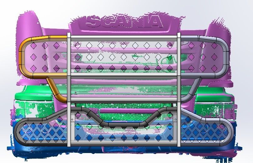 Nowy zderzak " kangur " Scania NextGen i Streamline.