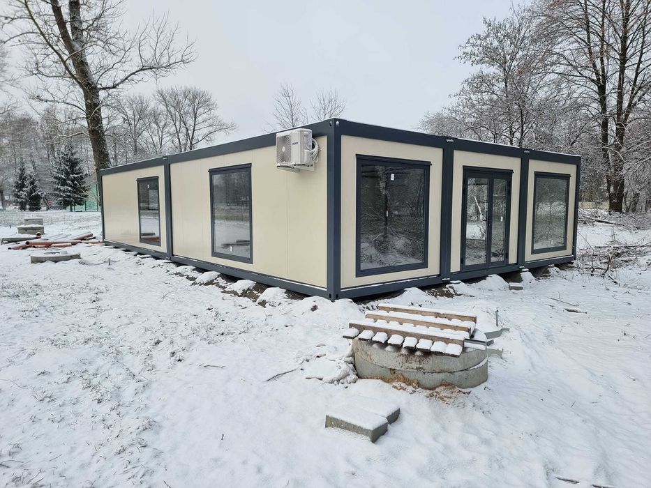 Kontenery biurowe modułowe z możliwością piętrowania usługowe socjalne