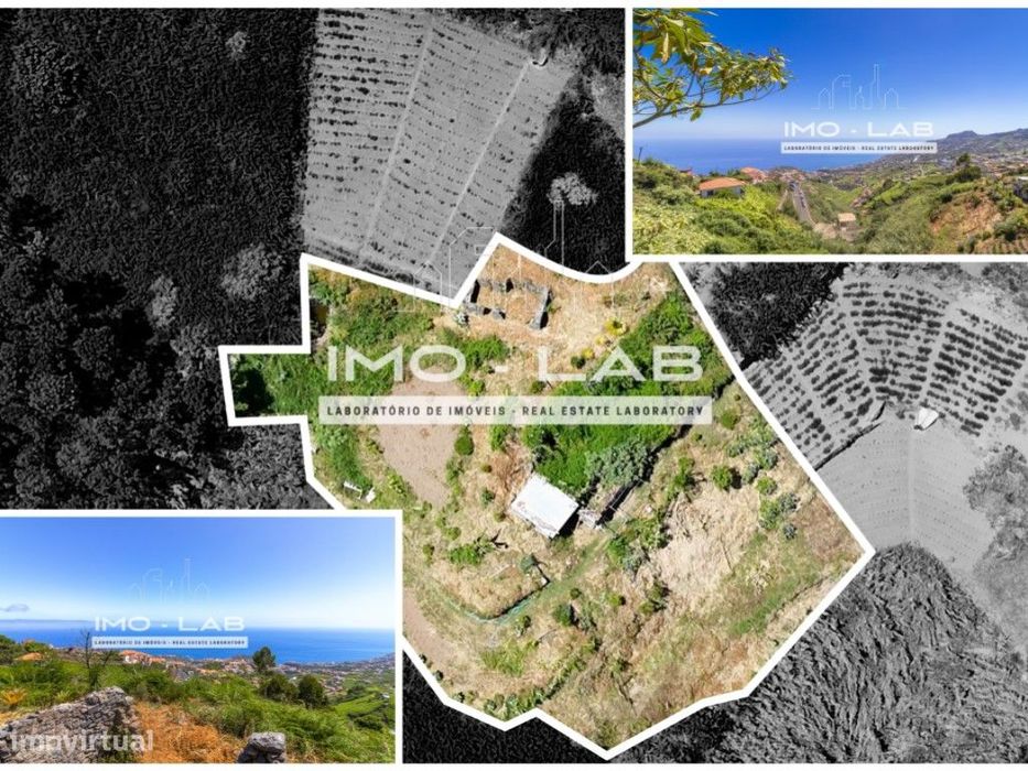 Terreno com 1615m2 - Vista Mar - Câmara de Lobos