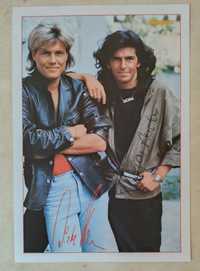 Modern Talking karta autografowa