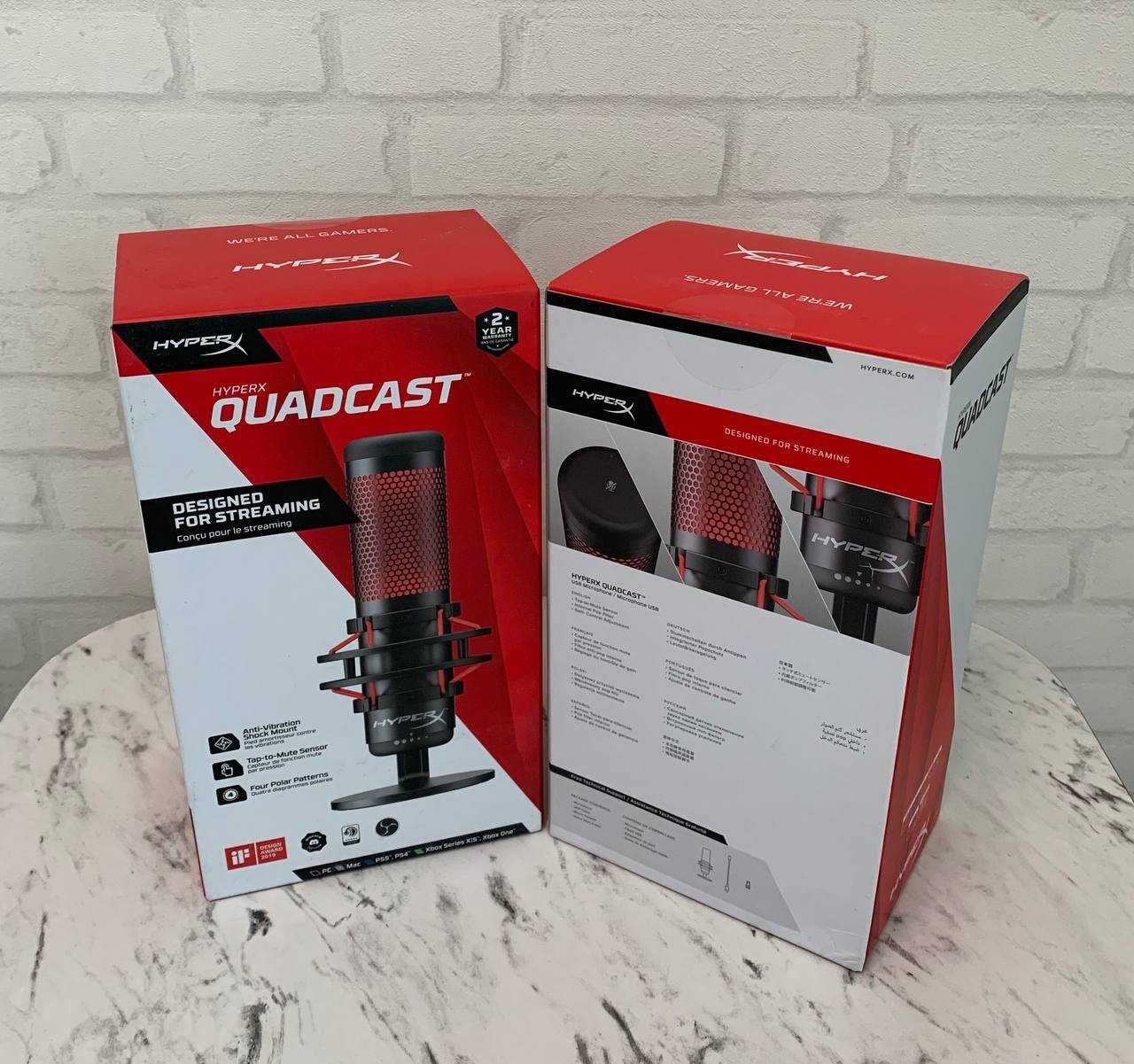 Мікрофон для ПК/ для стрімінгу, подкастів HyperX Quadcast