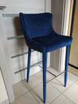 HOKER COLIN B H-1 VELVET kuchenny barowy welurowy granat