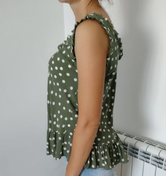 Bluzka z wiskozy na ramiączkach, 36 / 38