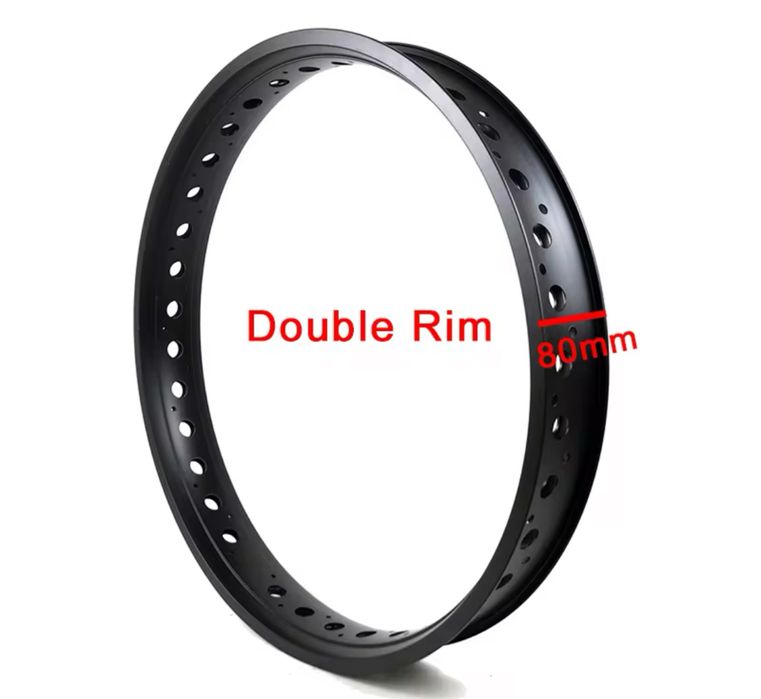 Обод для фетбайка fatbike подвійний 80мм 26*4.0 26x4 алюміній сплав