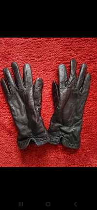 Skórzane rękawiczki S nowe