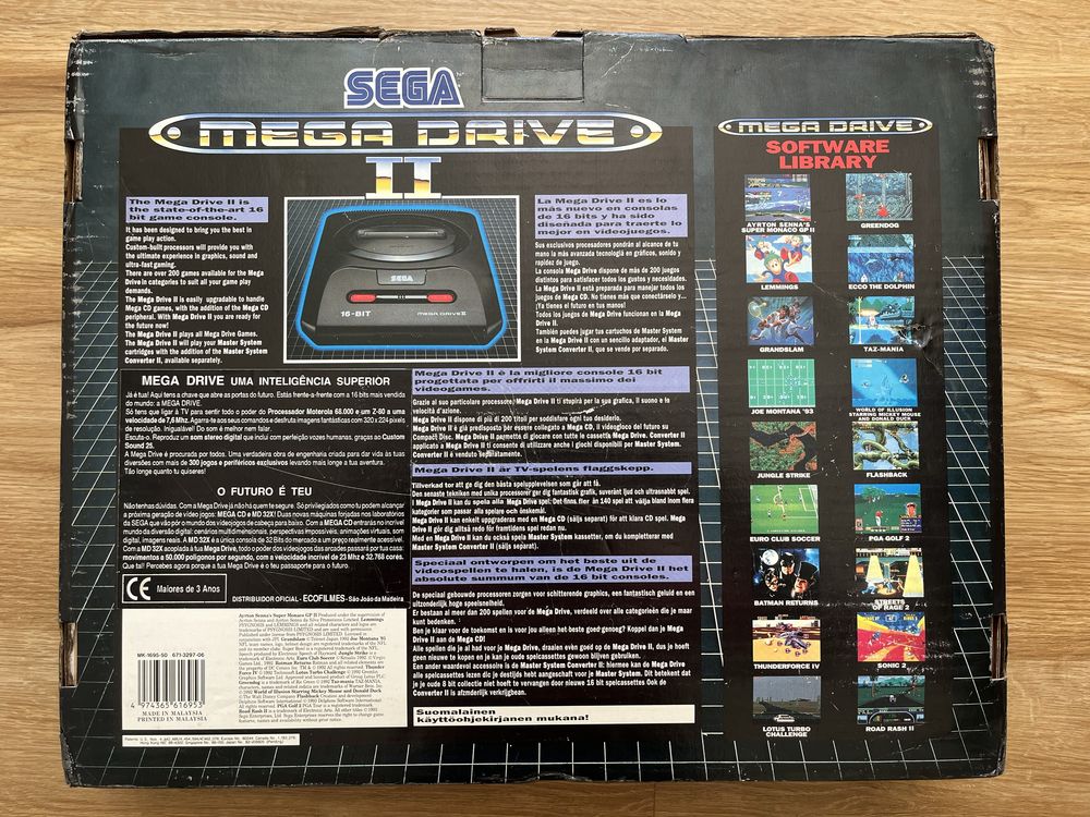 Sega Mega drive 2 - Completa na caixa